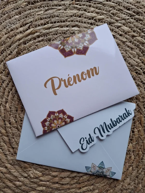 enveloppe em rose enveloppe eid mubarak